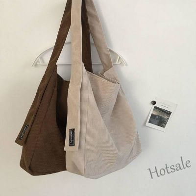 【hot sale】✳ C16 New Canvas Bag Corduroy Shoulder Bag Girls Large Capacity Messenger Bag