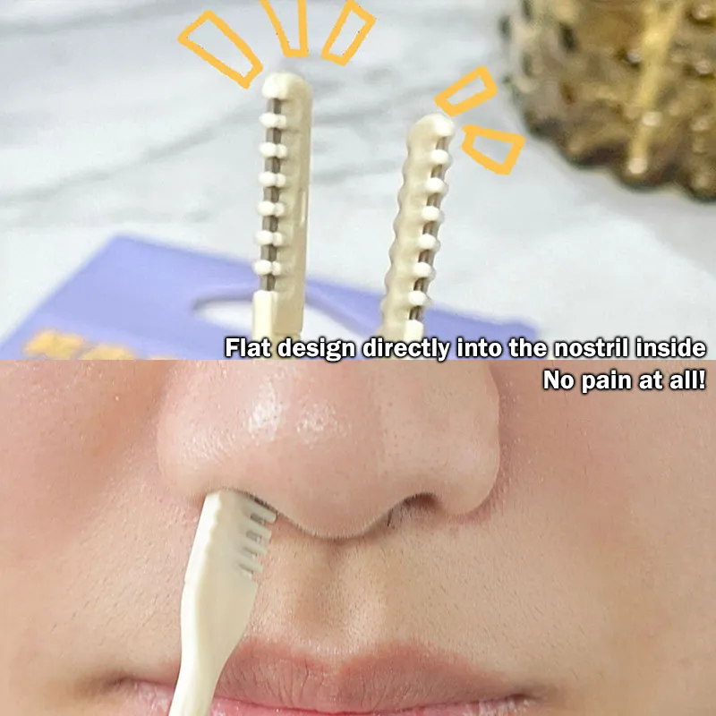 LTQHYY 2pc Double Nose Hair Trimmer Manual Nose Hair Removal Secure Nose Ear Cleaner Women Portable Comb Nose Trimm LTQHYY 2pc Double Nose Hair Trimmer Manual Nose Hair Removal Secure Nose Ear Cleaner Women Portable Comb Nose Trimm