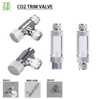 DIY พิพิธภัณฑ์สัตว์น้ำ CO2ทางเดียวฟอง Regulator D Iffuser หัวเดียวคู่เข็มวาล์ว Regulator ปลาถัง CO2ฟองเคาน์เตอร์