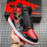 2023รองเท้ากีฬา รองเท้าบาสเก็ตบอล 1 High OG "Bred Patent" 555088-063Mens and womens sports casual shoes