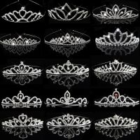 Princess Bride Crown Bridal Hair Accessories for Women Girls Crystal Headband Wedding Hair Jewelry ornaments Headpiece Headdress