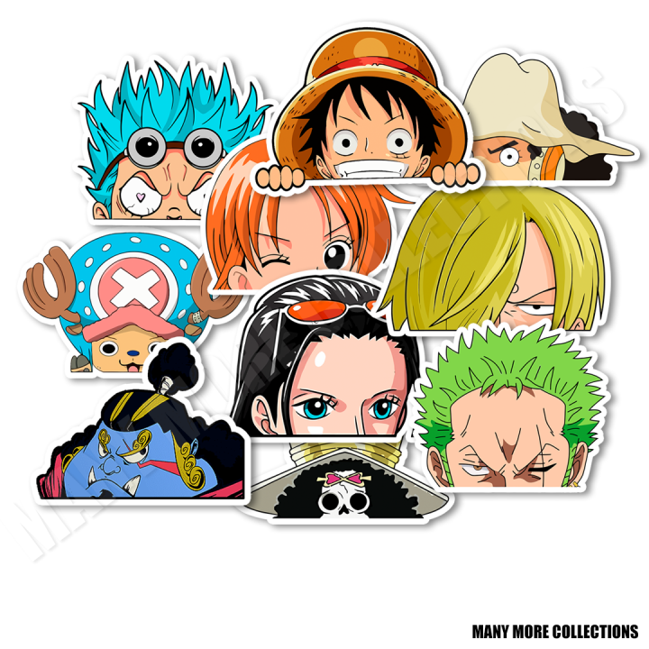 One Piece Anime Peeking Sticker | Lazada PH