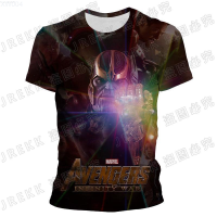 Summer Fashion (สต็อกเพียงพอ) thanos32 3d s tshirt O-neck T-shirts s s Short Sleeve Funny Cute girl teesคุณภาพสูง size:S-5XL