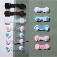 Child safety lock wardrobe protection with plastic baffle drawer short lock long lock baby safety cabinet