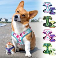 Reflective Dog Cat Harness Nylon Puppy Dogs Vest Reversible Pet Harnesses Adjustable for Small Large Dogs Cats Chihuahua Pug Leashes