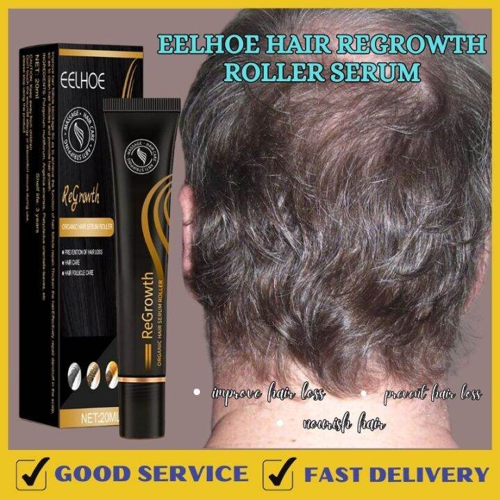NEW ARRIVAL Eelhoe Hair Regrowth Roller Serum Infiltrate Into The Root Of Hair Follicles And