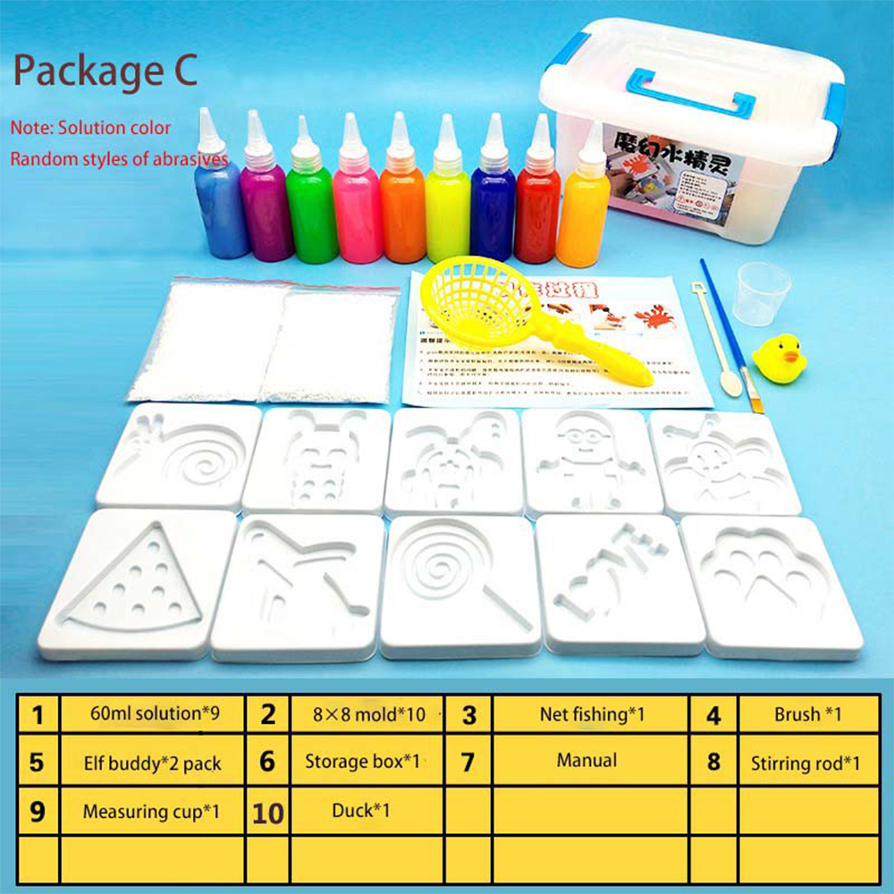 空中魔法套装精灵海洋儿童Seni Buat Tangan Seni DIY Edukasi Main untuk kanak kanak空中魔法精灵