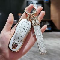 TPU Car Key Case for Panamera Macan Porsche Cayenne 911 996 Car Cover Skin Holder Auto Protection Shell Accessories Keychain