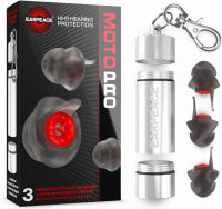 EARPEACE Moto PRO - Motorcycle Ear Plugs - Reusable Ear Plugs for Motorcycle Riding - High Fidelity PRO Filter Noise Canceling Up to 24dB Moto High Protection 19dB