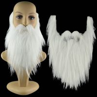 【hot】๑  vestido falso barba longo barbas diy cosplay traje adereços simulado artesanal bigode fontes de festa dia das bruxas