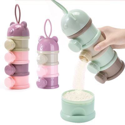 【JH】 3Pcs/4Pcs Baby Storage Infant toddler Dispenser Food Kids Snack box