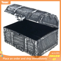 【Youer】 Retro Plastic Pirate Treasure Box คริสตัลอัญมณีเครื่องประดับกล่องจัดเก็บ