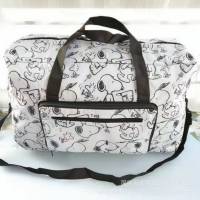 Snoopy กระเป๋าเดินทางพับเก็บได้สะดวก Duffel Bag สามารถแขวนในกระเป๋าเดินทาง Tote Bag กระเป๋าถือ Storage Bag