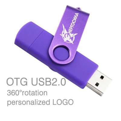 OTG 3 IN 1 pen drive custom LOGO 64GB Key usb stick 32GB pendrive 16GB cle usb memory 8GB micro usb flash drive For Type-C phone