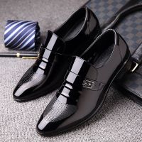 Wedding Business Dress Nightclubs Oxfords Breathable Working Lace Up Shoes Fashion Mens Leather Shoes