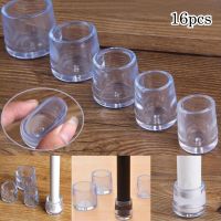 ❈✇△ 16Pcs Round PVC Chair Leg Tips Caps Furniture Foot Table End Cap Covers Floor Protector For Indoor Home 16/19/25/30mm