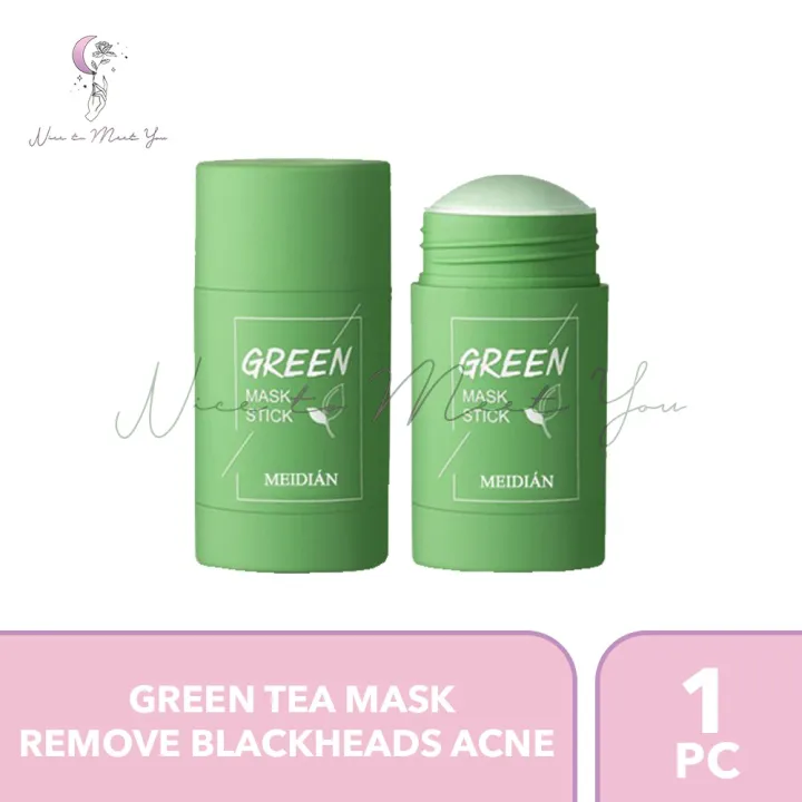 Green Tea Mask Remove Blackheads Acne Cleansing Beauty Skin