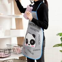 Designer Kitchen Clothes Women Apron Oil-proof Sleeveless PVC Waterproof Sleeveless Elephant Panda  Apron Kitchen Accessories Aprons