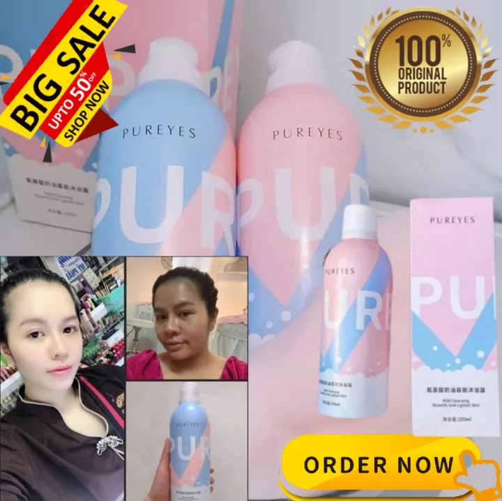 ORIGINAL PUREYES SHOWER GEL MOISTURIZING AND REFRESHING BUBBLE SPA