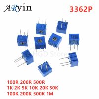 10pcs 3362P Series Resistance 101 201 501 102 202 502 103 204 Trimpo Trimmer Potentiometer 3362 500R 1K 2K 5K 10K 20K 50K 100K