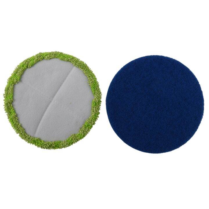 replacement-pad-for-cordless-electric-rotary-mop-sweeper-wireless-electric-rotary-mop-replacement-scrubber-pad-including-8-microfiber-mats-and-8-indoor-use-gaskets