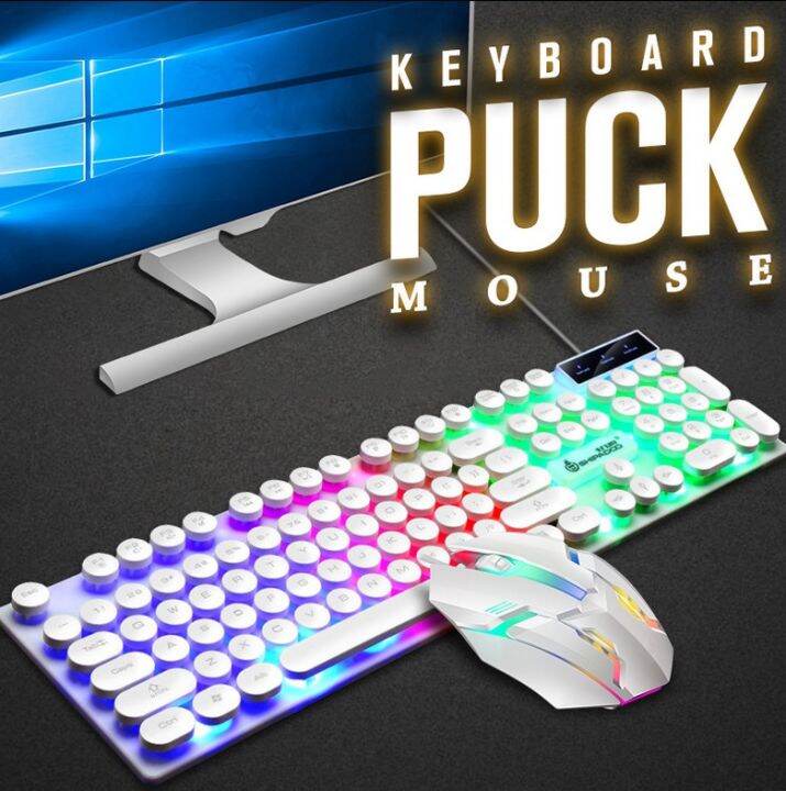 Set Keyboard Dan Mouse Game Ergonomis Set 1 Set Papan Ketik Dan Mouse 3d Dengan Lampu Latar