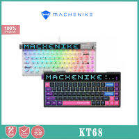 MACHENIKE KT68สมาร์ทหน้าจอแป้นพิมพ์บลูทูธไร้สายสลับร้อนสามโหมด