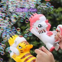 10Holes Soap Bubble Machine Rocket Launcher Shape Automatic Blower Soap water for Kids Toys Children Gift Boys Girls