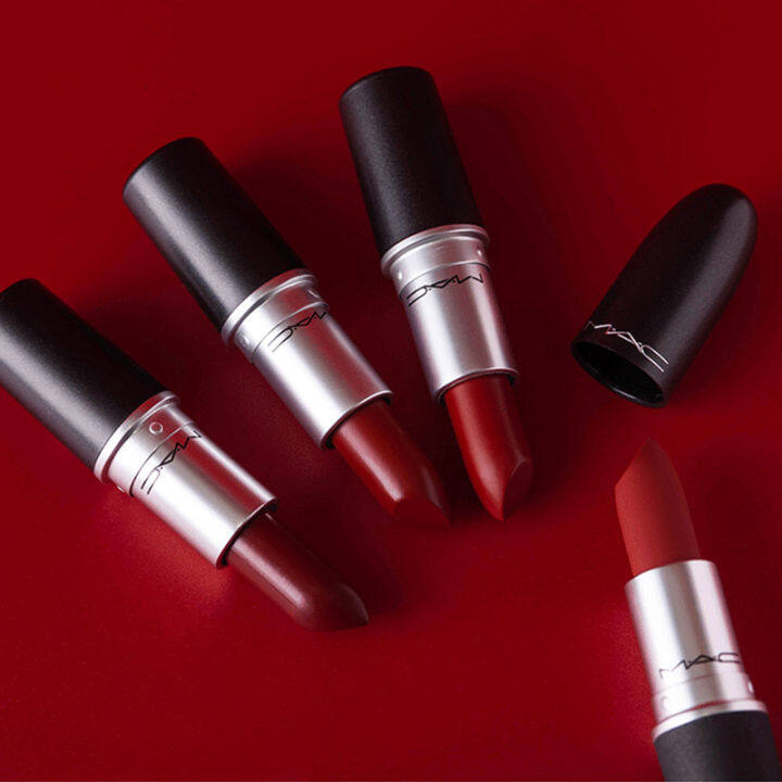 sale-mac-matte-satin-lustre-amplified-creme-lipstick-3g-ลิป-ลิปสติก-ลิปกันน้ำ-เครื่องสำอางค์-ลิปแมท-เนื้อแมตต์-ลิปบาล์ม-lip