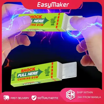Electric Shock Joke Chewing Gum Shocking Toy Gift Funny Prank Gag Fake Gift  3PCS