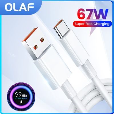 67W Cable 6A USB Type C Fast Charging Cable Data Wire For Xiaomi 13 13pro Redmi Note 12 12t 12pro Plus Mobile Phone Accessories Wall Chargers