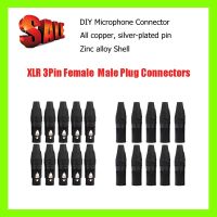 卐☄☞ 10Pcs DIY Microphone XLR 3Pin Female Male Connector Cable Solder Plug Adapters for the production and welding of XLR audio wire