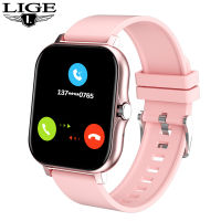 LIGE New Women Smart Watch 1.69 Color Screen Full Touch Fitness Tracker Call Smart Clock Ladies For Android IOS relogio feminino