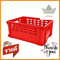 ลังแก้ว 12 ช่อง GW 25.5x33.5x14.5 ซม. สีแดงPERFORATED GLASSWARE CRATE WITH 12 COMPARTMENTS GW 25.5X33.5X14.5CM RED **ทักแชทได้ค่ะ ยินดีบริการ**