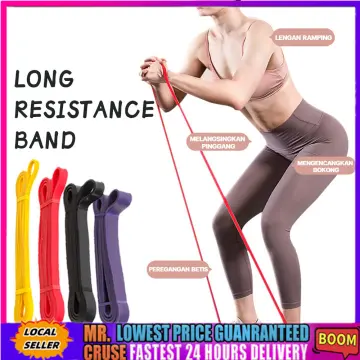 Jual Resistance Band Panjang Power Band Karet Fitness Gym Yoga