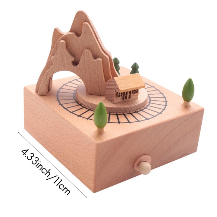 wooden-musical-box-featuring-mountain-tunnel-with-small-moving-magnetic-train-plays