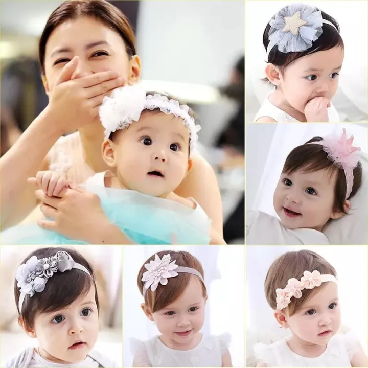 CHERO】Cute Baby Girl Headband Mesh Elastic Infants Hairband Bows Headband  Lace Flower Crown Hair Bands For Girls Star Bowknot Kids Hair Accessories |  Lazada PH