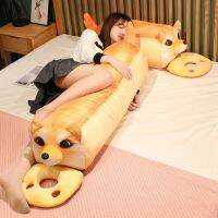 50-120cm Huggable Stuffed Soft Creative Bread Dog Plush Long Sleep Pillow Animal Backrest For Girl Childfriend Nice Gift