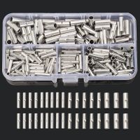 200PCS/Lot Butt Splice Connectors 10mm Copper 22-10AWG Tinned Splice Crimp Terminal Sleeve Cable with Box