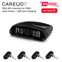 CAREUD T802C-NF + ระบบตรวจสอบความดันลมยางรถยนต์แบบไร้สายพร้อมเซ็นเซอร์ภายใน 4 ตัว