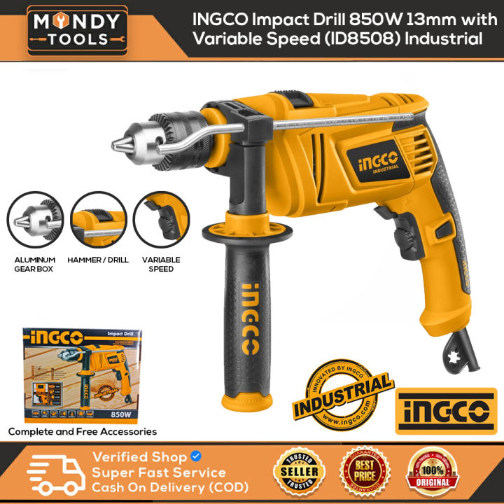 INGCO Impact Drill 850W 13mm with Variable Speed (ID8508) Industrial ...