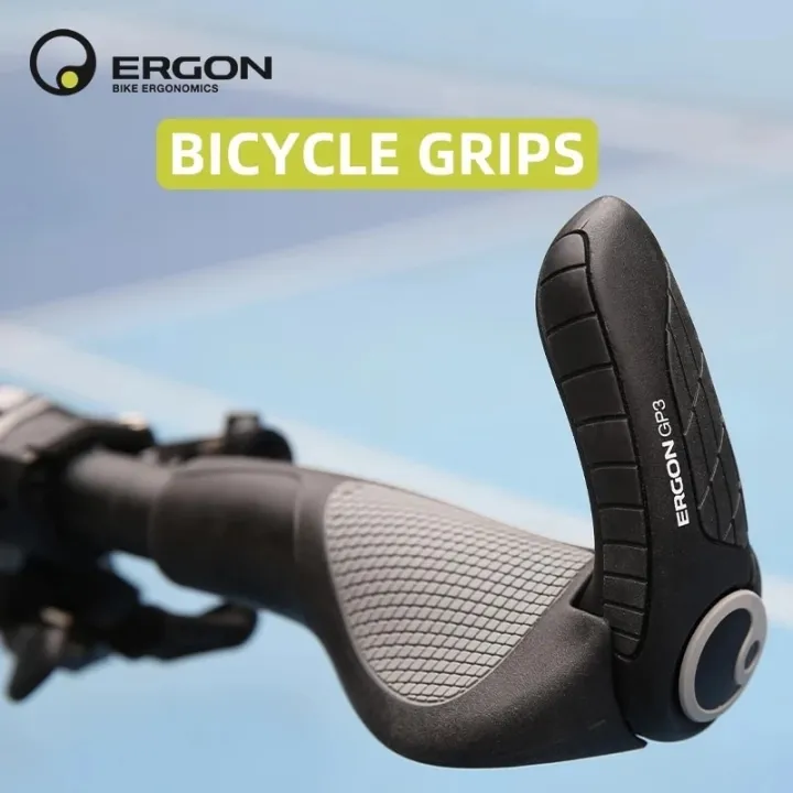 ERGON Mountain Bike Handlebar Grips GP1 GP3 GP5 Bicycle Bar End Mount