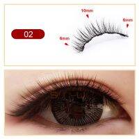 1 Pair3 Pairs Magnetic Eyelashes Set Natural long 3D Faux Magnet Eye Lashes Easy to Wear Soft Mink Lashes False Bulu Ma