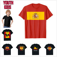 2023 new100 Cotton Youth Kids Espana Spanish Flag Spain Bull T-SHIRTS For Children T Shirt Family Tops Boy Girl Tee