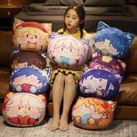 Genshin Anime Cushion Stuffed Dolls Klee Hutao Gifts