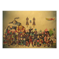 Dragon Ball M Vintage Kraft Paper Poster Bar Cafe Bedroom Decoration Painting