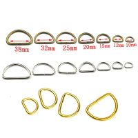 【YF】 20pcs 100pcs Metal Non-Welded D Ring Adjustable Buckle For Backpacks Straps shoes Bags Cat Dog Collar Dee Buckles Accessorie