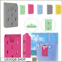 UEVOQB SHOP ตั้งแคมป์เดินป่า ที่วางโทรศัพท์กระเป๋าชายหาด ซิลิโคนทำจากซิลิโคน คอนเนคเตอร์ เคสเก็บโทรศัพท์ แบบพกพาได้ อุปกรณ์เสริมสำหรับใส่เคสโทรศัพท์ สำหรับตกแต่งกระเป๋า bogg