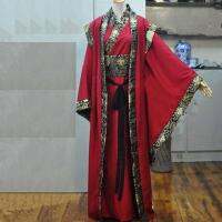 ▦♣□ แฟชั่นผู้ชายจีนเสื้อผ้า Han จักรพรรดิ์เจ้าชายแสดง COSPLAY ชุดจีน Robe เครื่องแต่งกายฮันฟุ