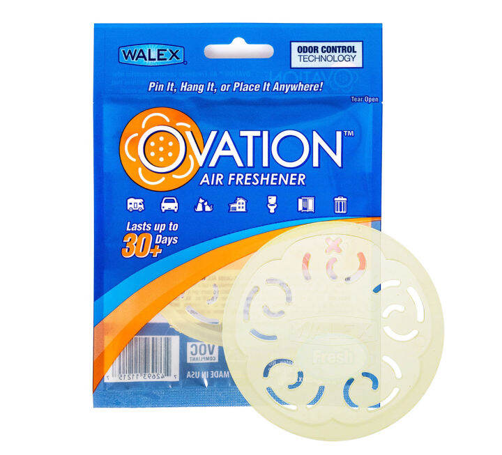 walex-ovation-air-freshner-fresh-แผ่นสร้างบรรยากาศกลิ่นอันทรงอานุภาพและขีดความสามารถในการสร้างความสดชื่นซึ่งอยู่ได้นานถึง-30-วันขึ้นไป